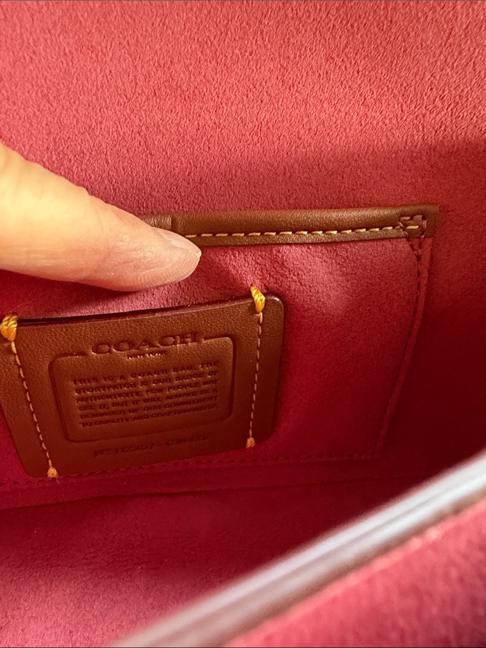 Coach Stuido Bag 20 with Sequins Dark Magenta NWOT - Picture 11 of 12